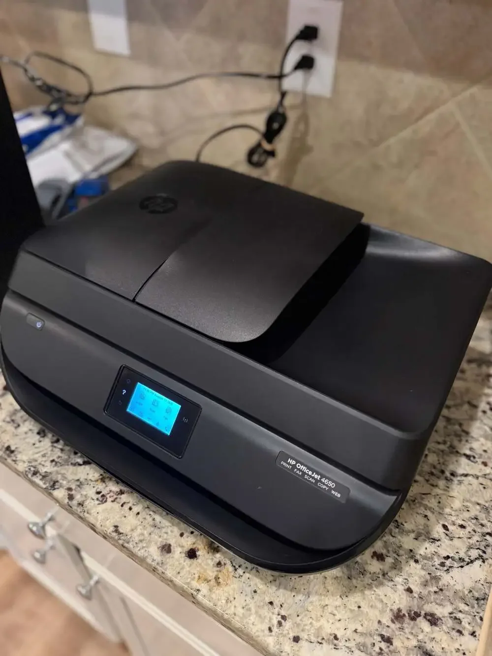 HP OfficeJet 4650 All-in-One Wireless Printer Print Fax Scan Copy tested